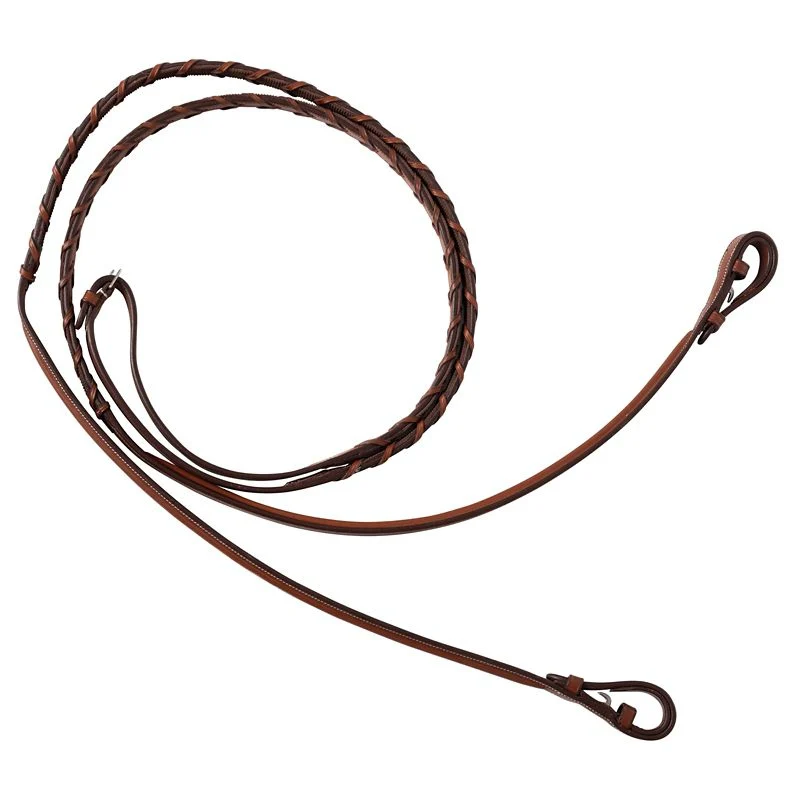 Huntley Fancy Stitch Rubber Laced Rein