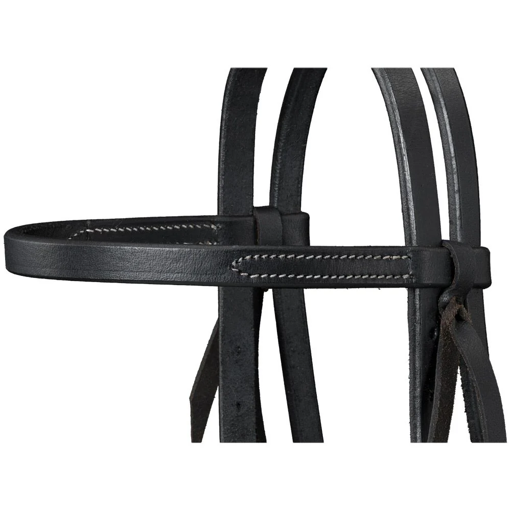 Royal King Harness Leather Browband Headstall with Quick Change Ends