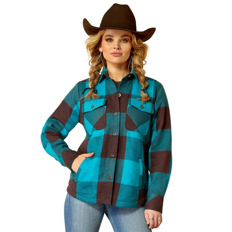 1090-ariat-ladies-plaid-shirt-jacket-1.webp Ariat Ladies Plaid Shirt Jacket