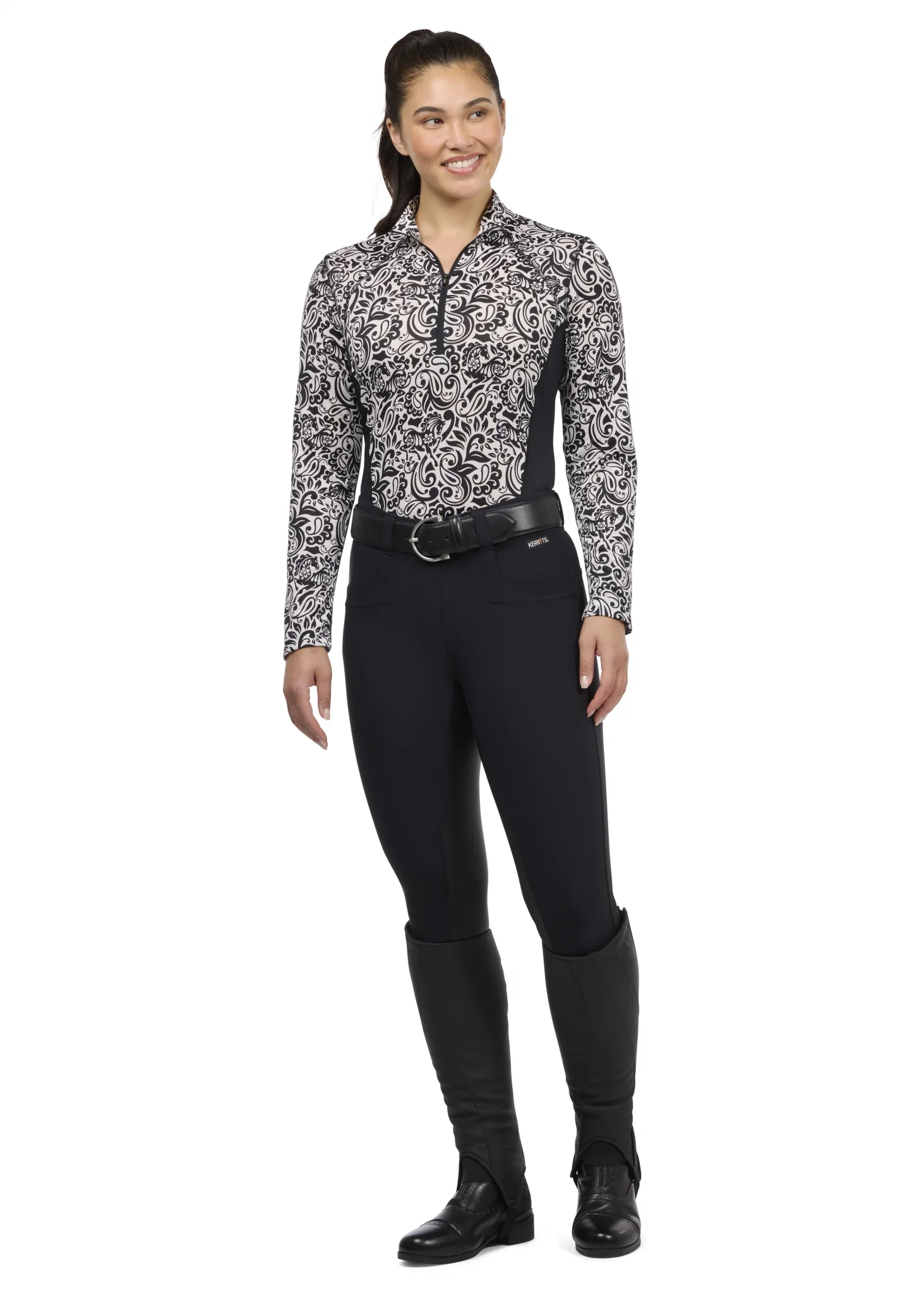 Kerrits Equibreeze Ice Fil Long Sleeve Shirt - Print