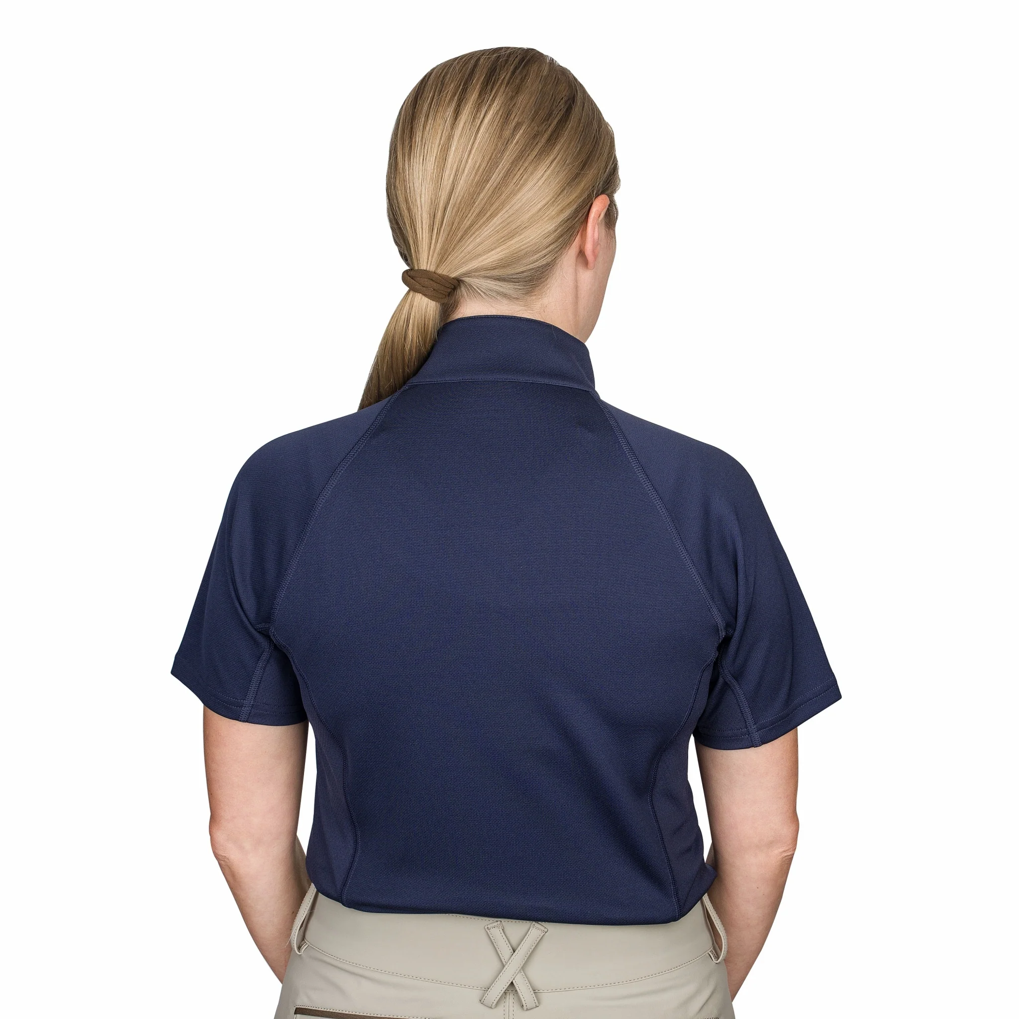 Ovation Ladies Quarter Zip Short Sleeve Sun Shirt