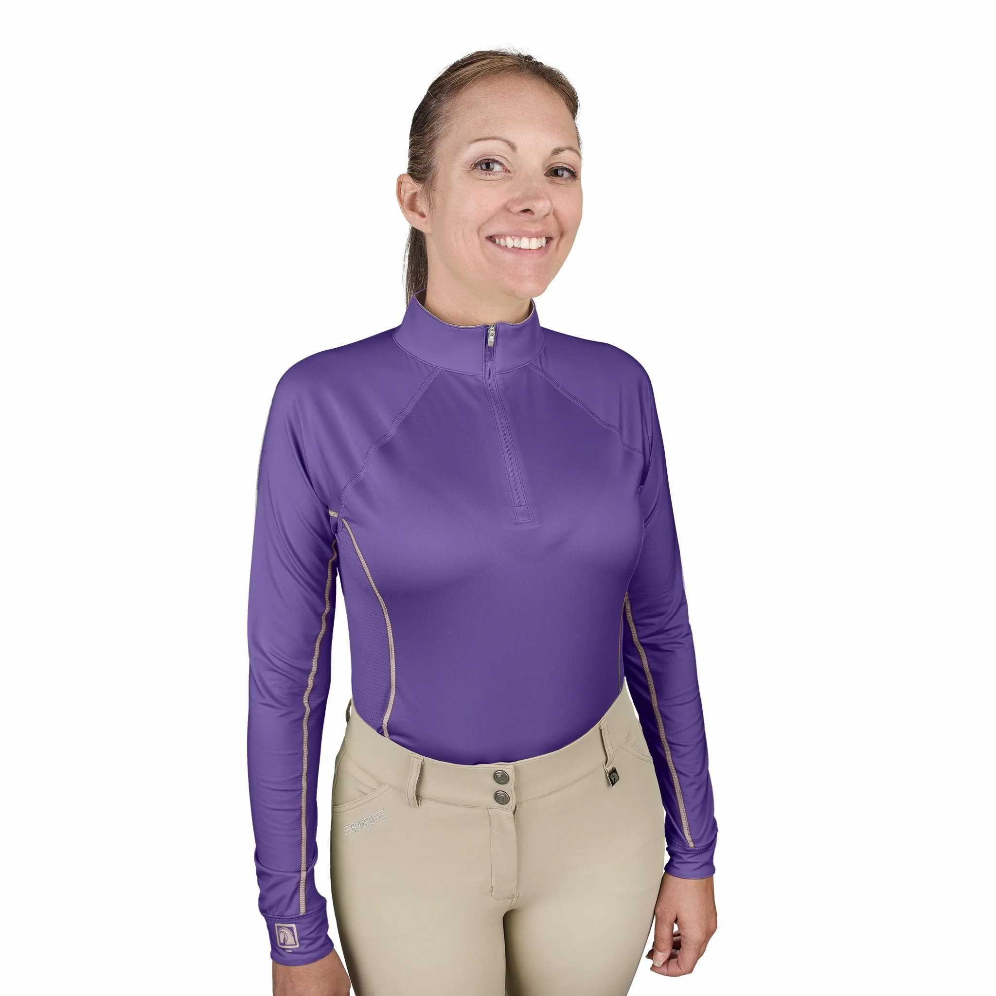 12771-romfh-ladies-core-quarter-zip-long-sleeve-solid-sun-shirt-1.webp Romfh Ladies Core Quarter Zip Long Sleeve Solid Sun Shirt