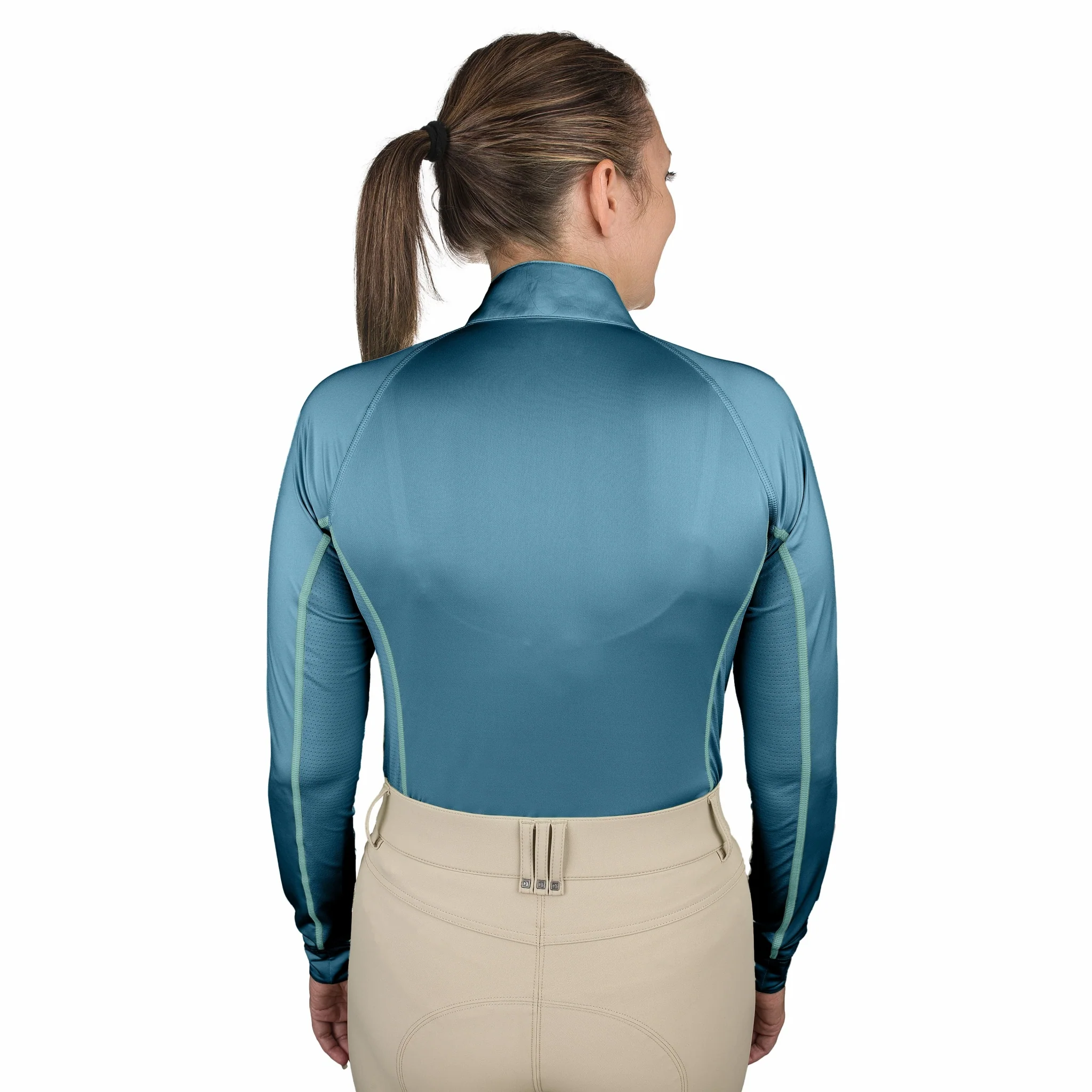 Romfh Ladies Core Quarter Zip Long Sleeve Solid Sun Shirt