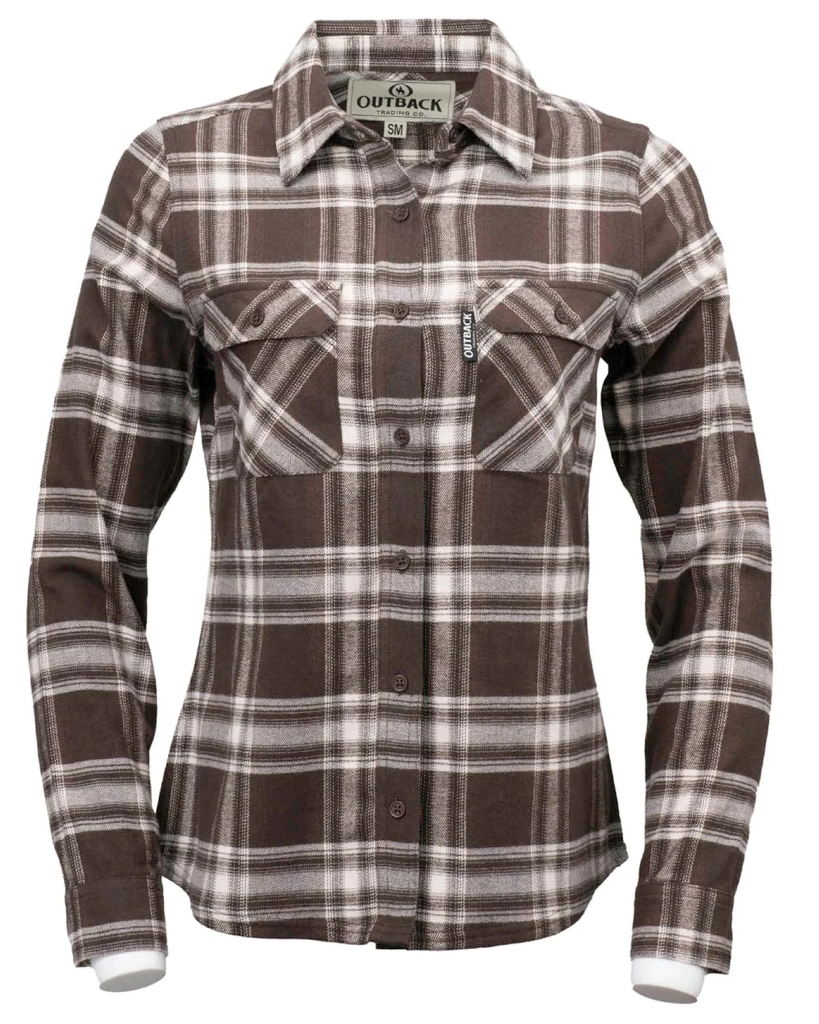 Outback Trading Ladies Cotton Plaid Outback Shirt