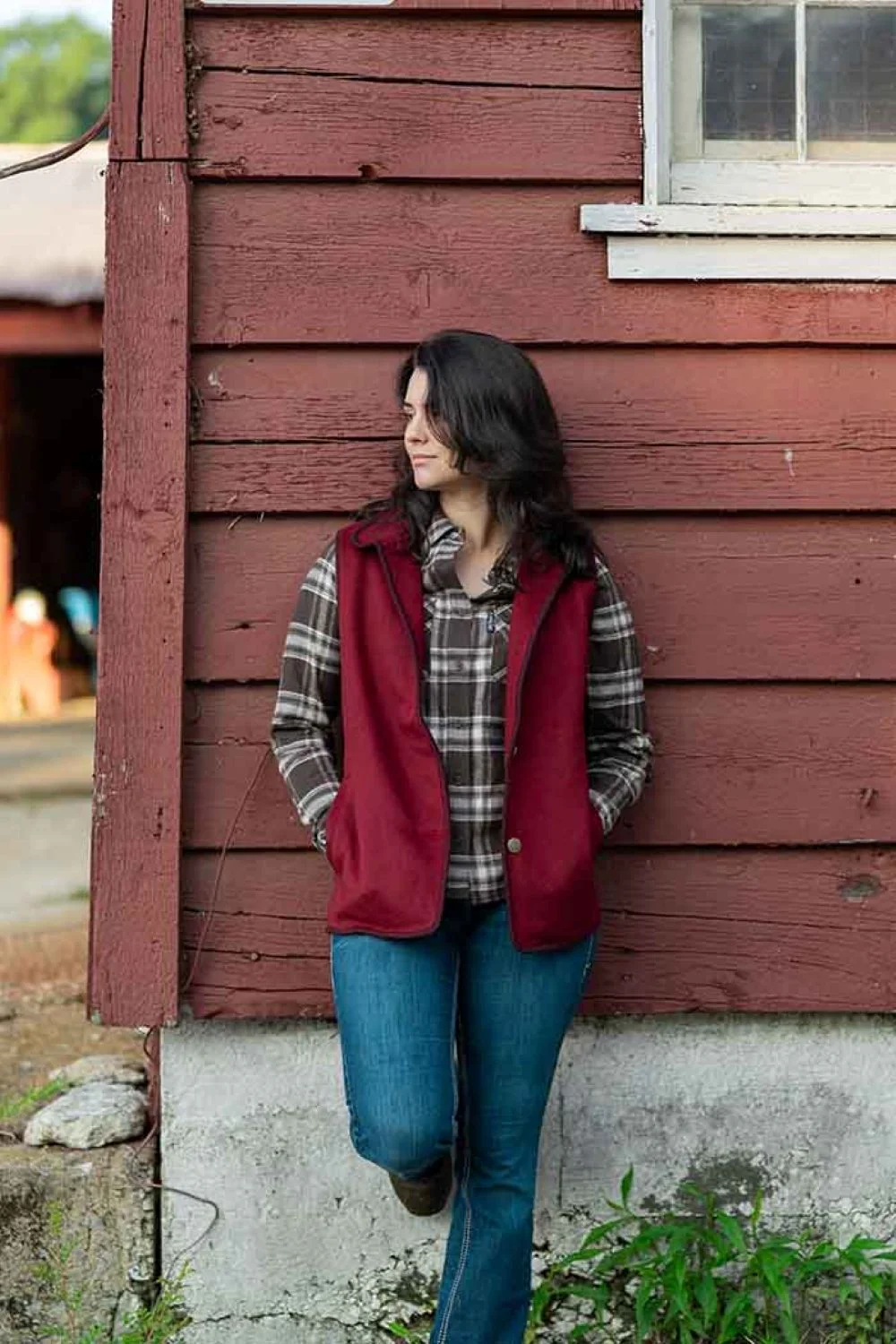 Outback Trading Ladies Cotton Plaid Outback Shirt