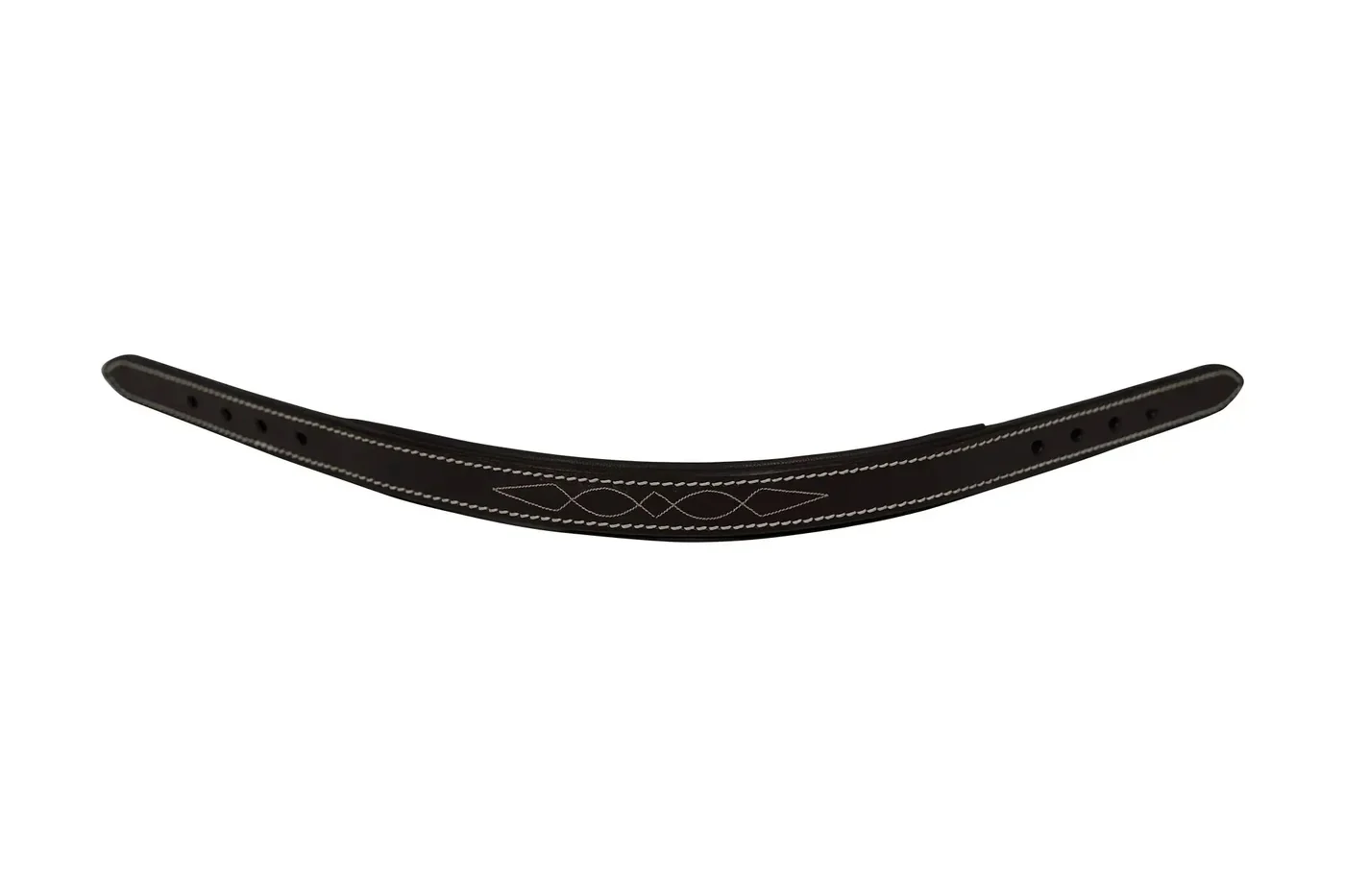 Huntley Equestrian Fancy Stitched Leather Halter Replacement Crown Piece