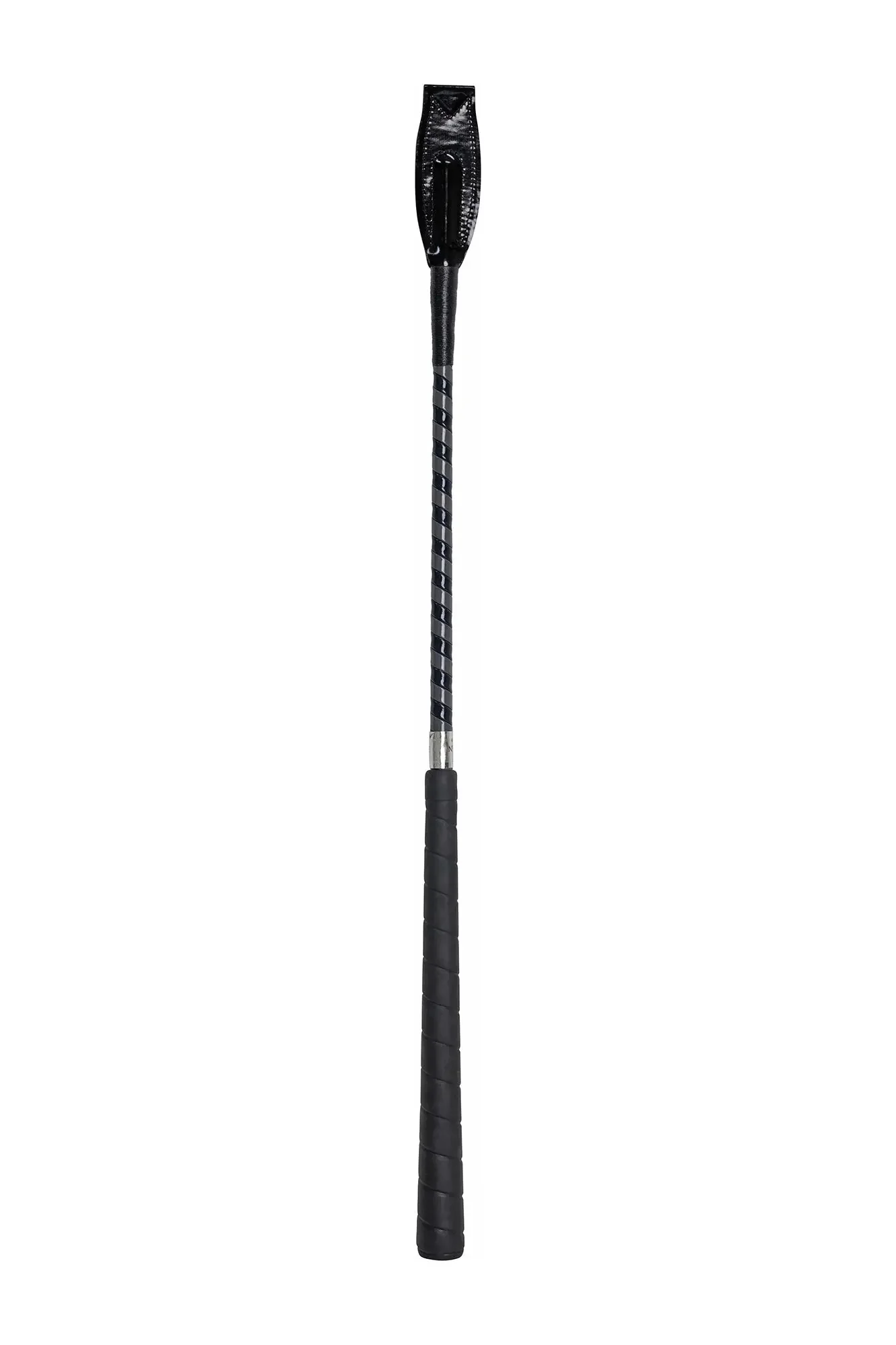 Huntley Equestrian Jumper Whip Two Tone Patent Cover