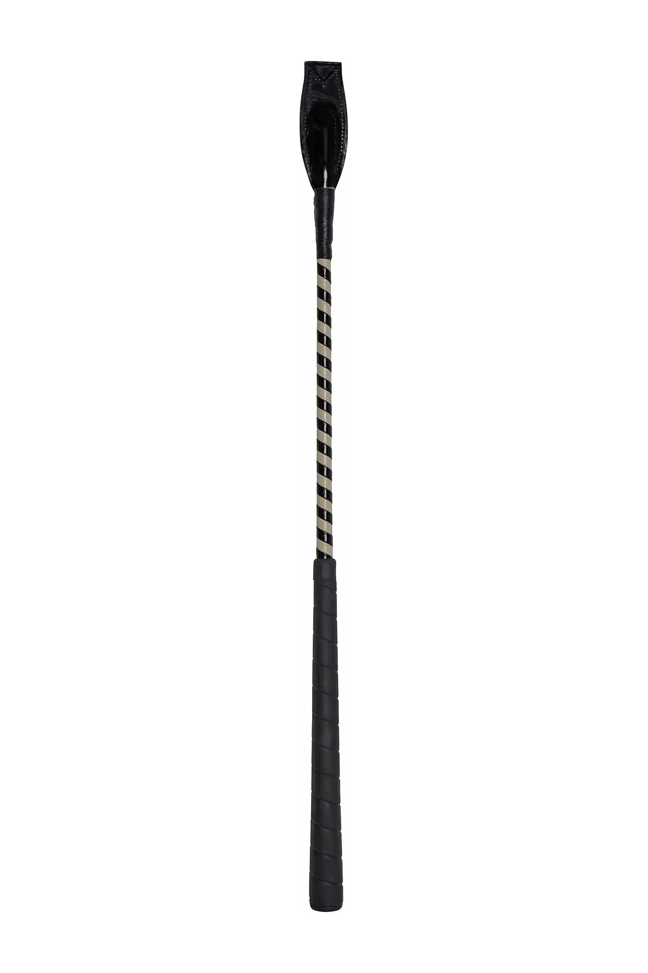 Huntley Equestrian Jumper Whip Two Tone Patent Cover