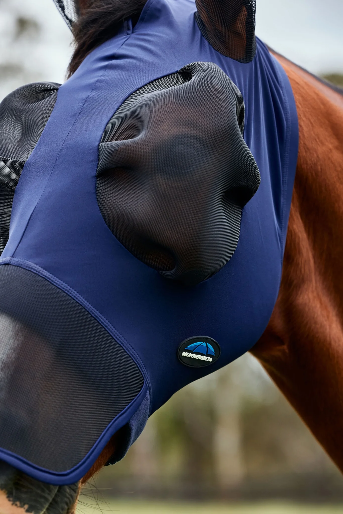 Weatherbeeta ComFiTec Luxe Stretch Fly Mask with Ears & Nose