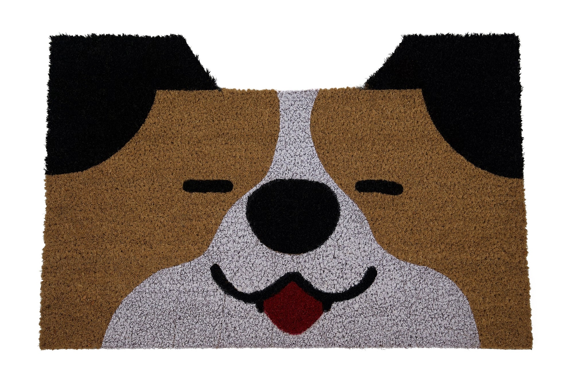 Huntley Equestrian Pet Dog Print Natural Coir Doormat Anti Slip Backing