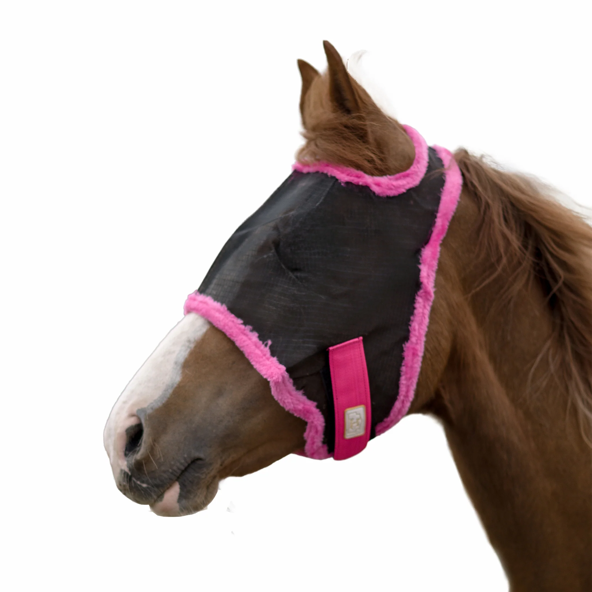 1457-barn-stable-fly-mask-without-ears-fleece-trim-1.webp BARN & STABLE Fly Mask without Ears & Fleece Trim