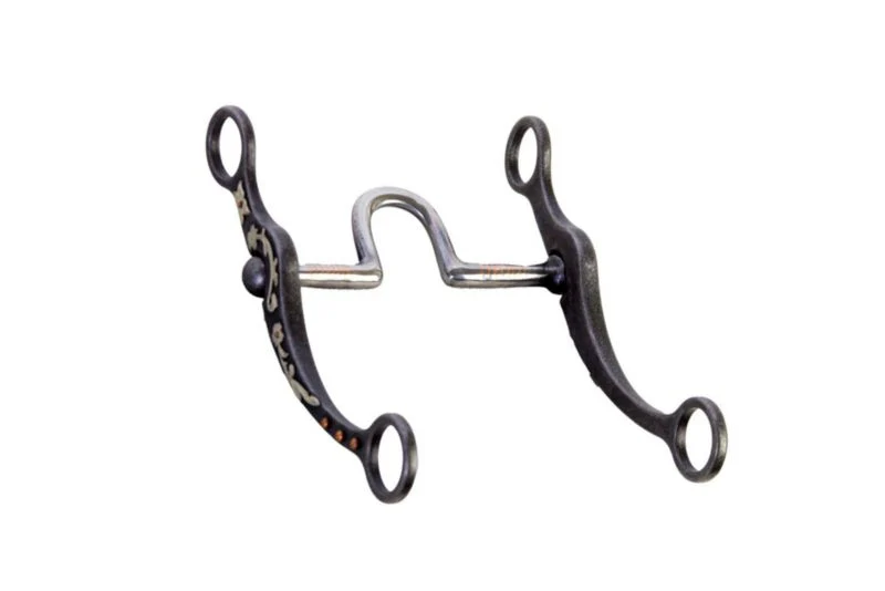 Aged Steel Hi-Port Bit With Floral Trim Bit