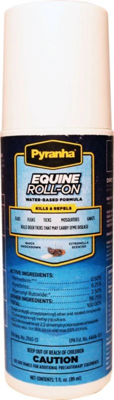 Pyranha Equine RollOn Water Base Formula 3oz