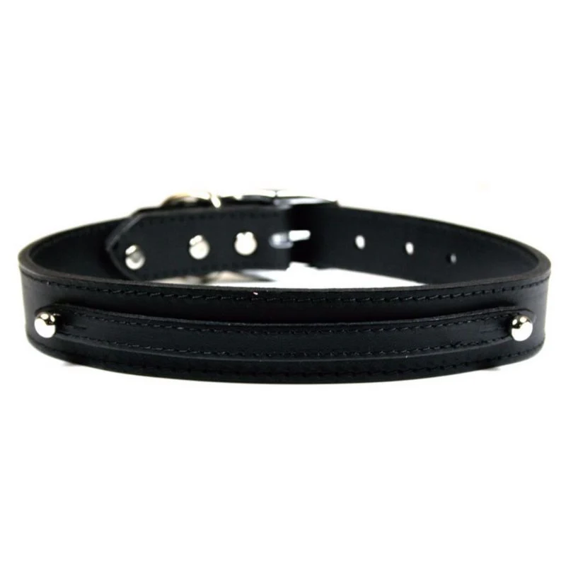 Signature Leather Slider Dog Collar