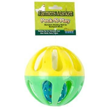 15686-ware-farmers-market-peck-n-play-ball-green-yellow-1.webp Ware Farmers Market Peck N Play Ball Green/Yellow