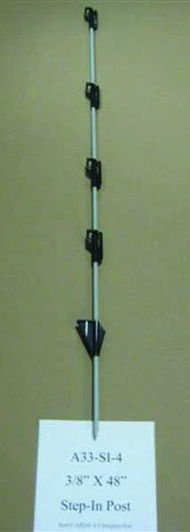 StepIn Fence Post 3/4x4ft Silver