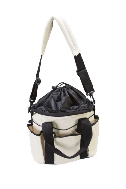 Canvas Drawstring Grooming Tote