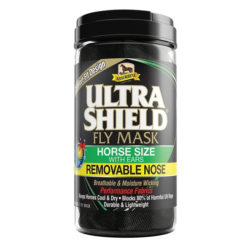 15986-absorbine-ultrashield-fly-mask-with-removable-nose-1.webp Absorbine UltraShield Fly Mask with Removable Nose