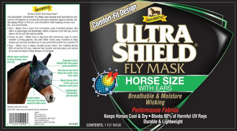 Absorbine Ultrashield Fly Mask Without Ears