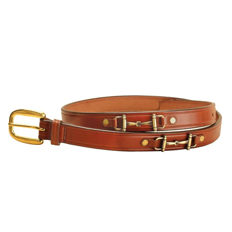 Tory Leather 1 Inch Snaffle Bit Belt
