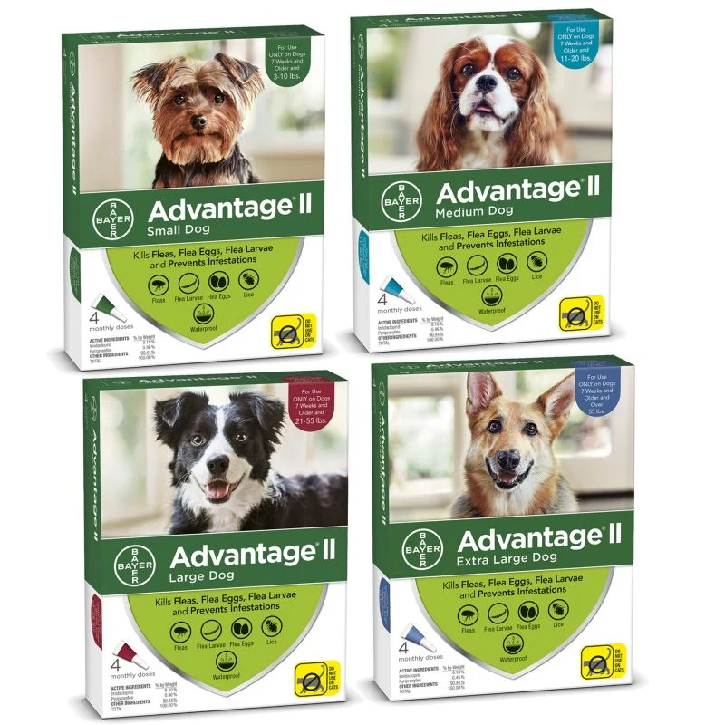 Advantage II for Dogs 4 Month Supply