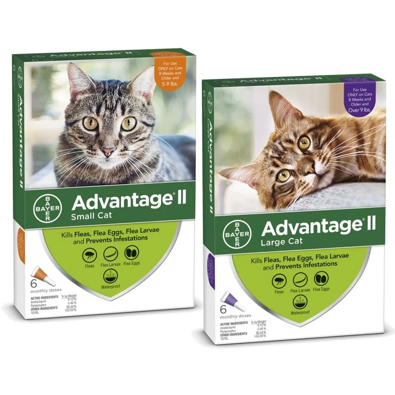 Advantage II for Cats 12-Month Supply 5-9lbs