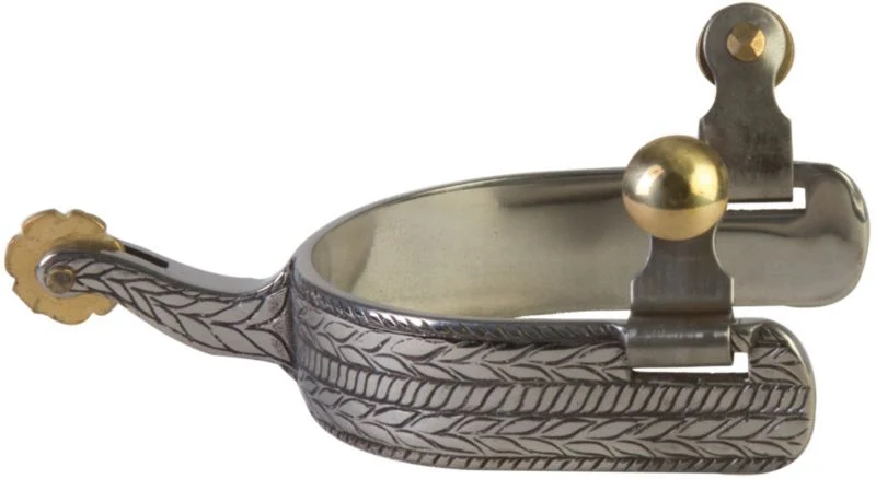 16990-western-ss-rope-wide-clover-mens-spurs-1.webp Western SS Rope Wide Clover Mens Spurs