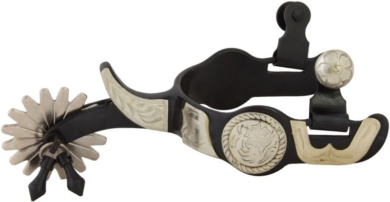 Western BS Concho 16pt Mens Jingle Bob Spurs