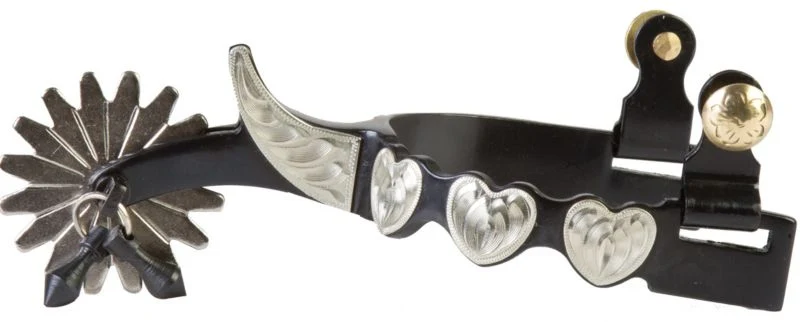 16996-western-bs-ladies-heart-16pt-jingle-bob-spurs-1.webp Western BS Ladies Heart 16pt Jingle Bob Spurs