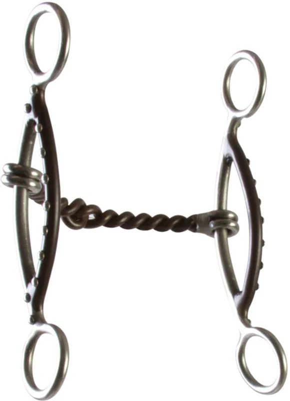 Westen SS Dot Twisted Wire Short Sliding Gag Bit