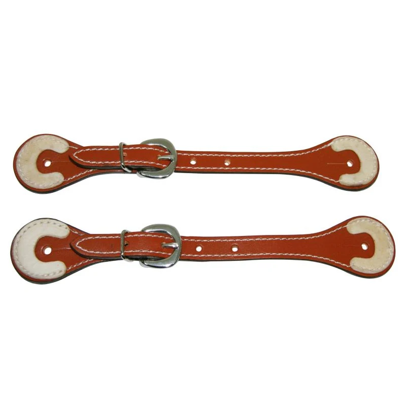 17044-western-rawhide-tooled-straight-spur-straps-1.webp Western Rawhide Tooled Straight Spur Straps
