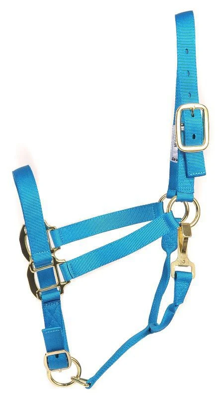 Deluxe 3-Ply Adjustable Nylon Halter with Snap