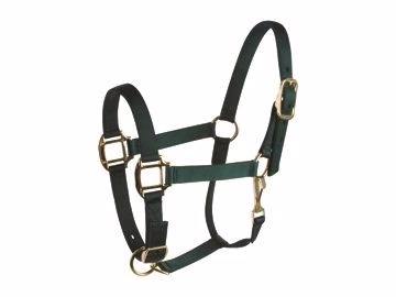 Deluxe 3-Ply Adjustable Nylon Halter with Snap