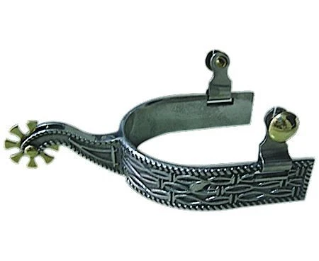 17074-western-ss-barbwire-8pt-mens-spurs-1.webp Western SS Barbwire 8pt Mens Spurs