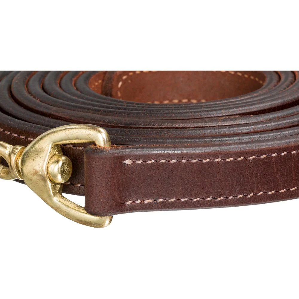 17897-10-leather-lead-with-30-bp-chain-2.webp 10' Leather Lead with 30" BP Chain