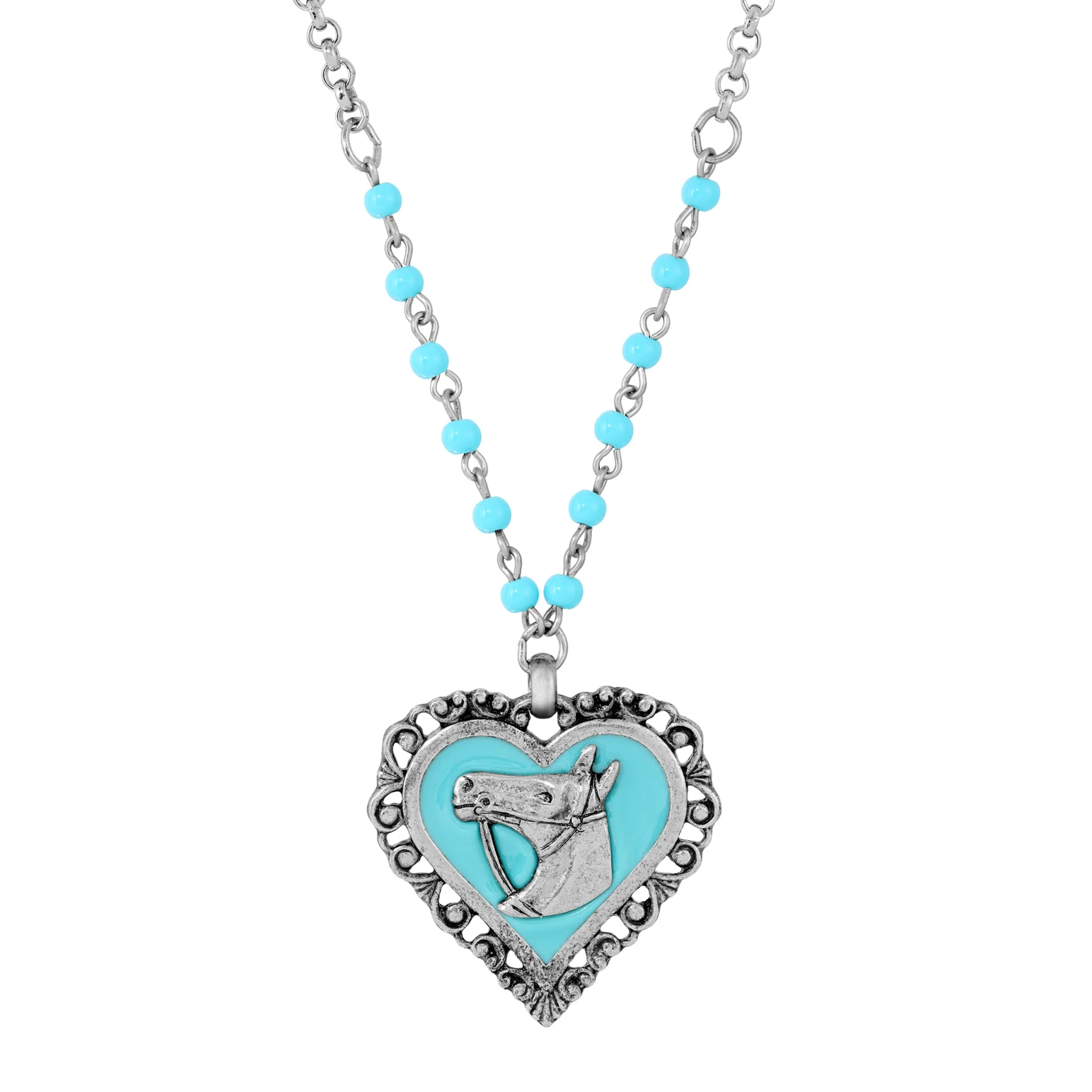 17987-1928-jewelry-horse-head-heart-necklace-1.webp 1928 Jewelry Horse Head Heart Necklace
