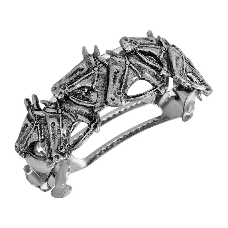 18015-1928-jewelry-multi-horse-head-pony-tail-holder-1.jpg 1928 Jewelry Multi Horse Head Pony Tail Holder
