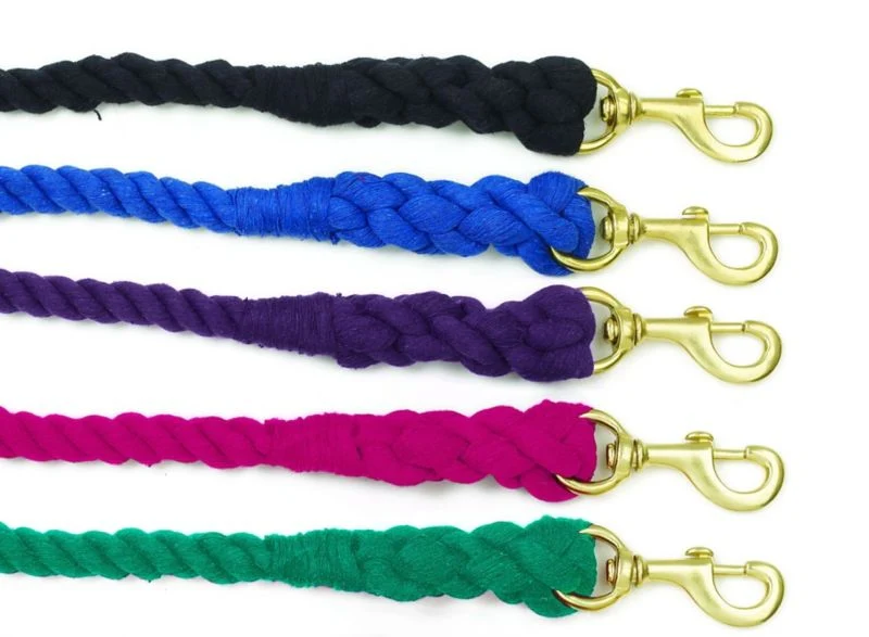 18224-3-ply-cotton-lead-with-solid-brass-snap-3-4x8ft-br-1.webp 3-Ply Cotton Lead With Solid Brass Snap 3/4x8ft Br