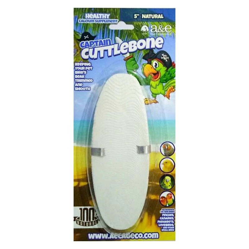 A and E Cage Natural Cuttlebone 5inch 2Pk Natural