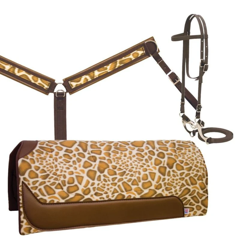 18657-abetta-3-piece-pad-bridle-breastcollar-giraffe-1.webp Abetta 3-Piece Pad Bridle Breastcollar -Giraffe