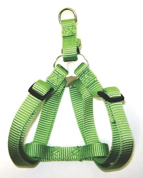 Adjustable Nylon Easy On Step-In Dog Harness L Blk