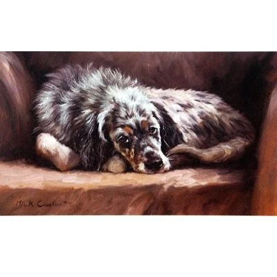 After the Bath By Mick Cawston 6x3.5