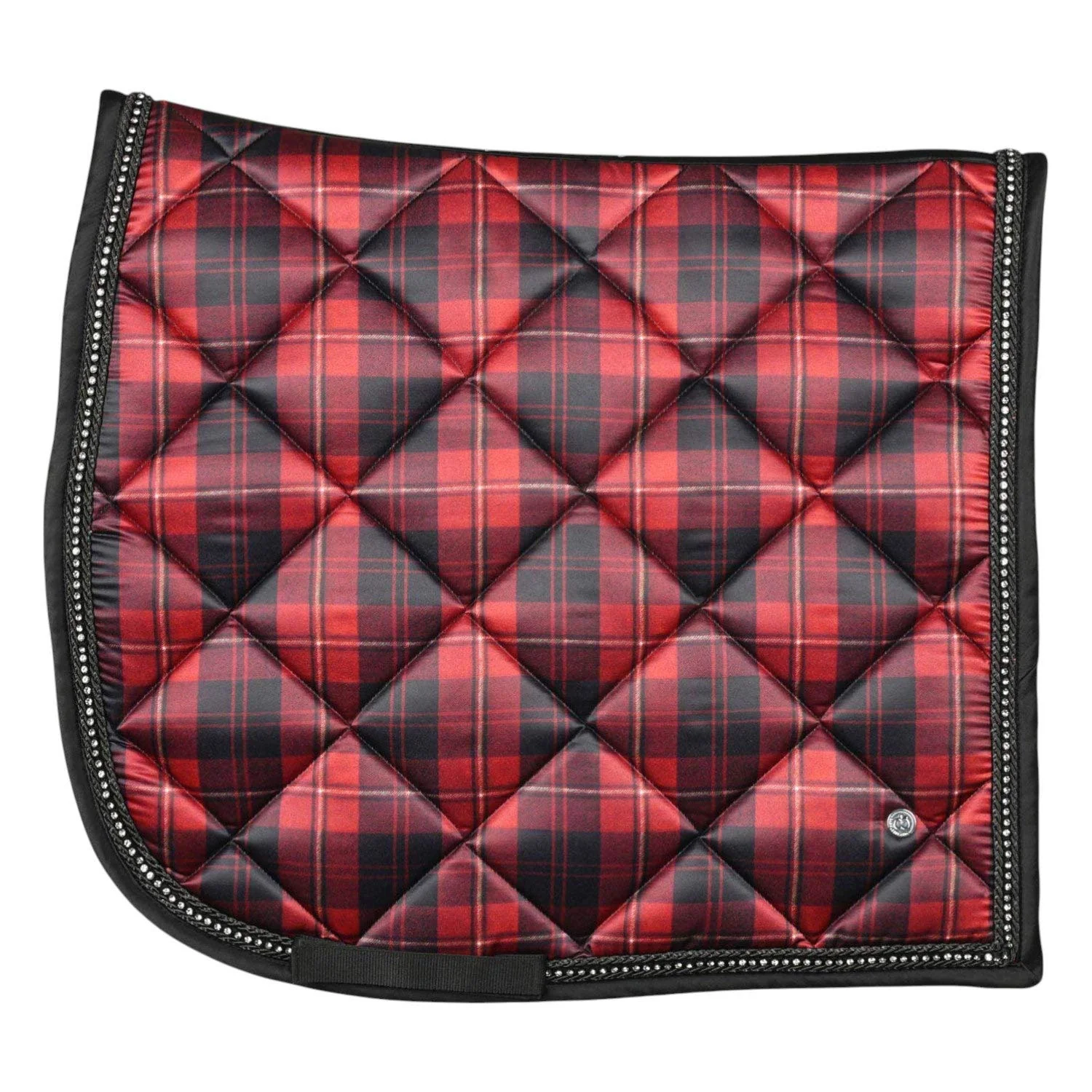 2463-dapplebay-holiday-plaid-dressage-saddle-pad-1.webp Dapplebay Holiday Plaid Dressage Saddle Pad