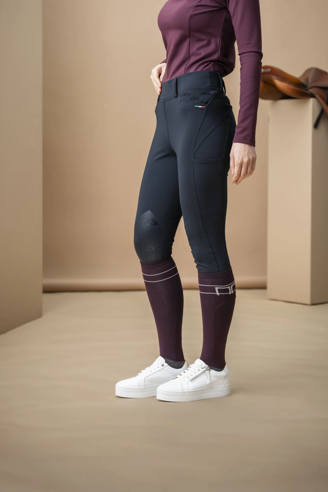 Alessandro Albanese Ladies Fina Knee Grip Hybrid Breeches