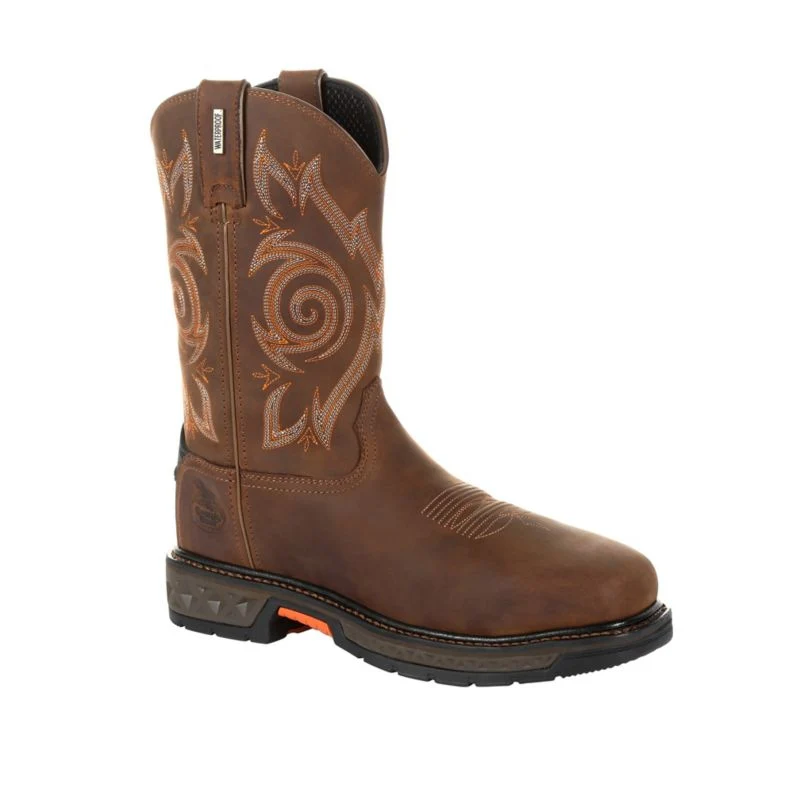 Georgia Boot Mens SqToe Steel Toe Boot
