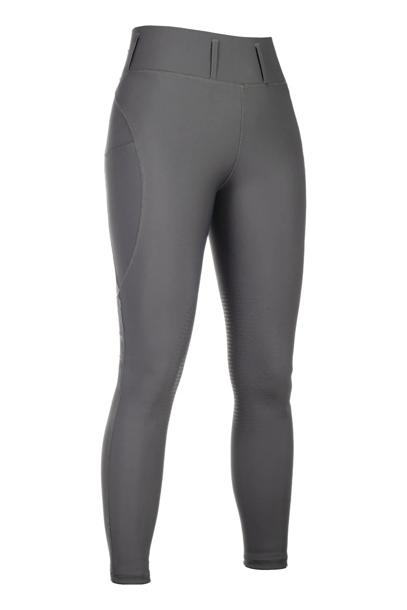 HKM Ladies Jil High Waist Sil. Knee Patch Riding Leggings