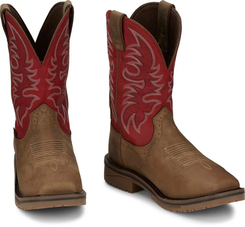 Justin Mens Broncy Composite Toe Boot