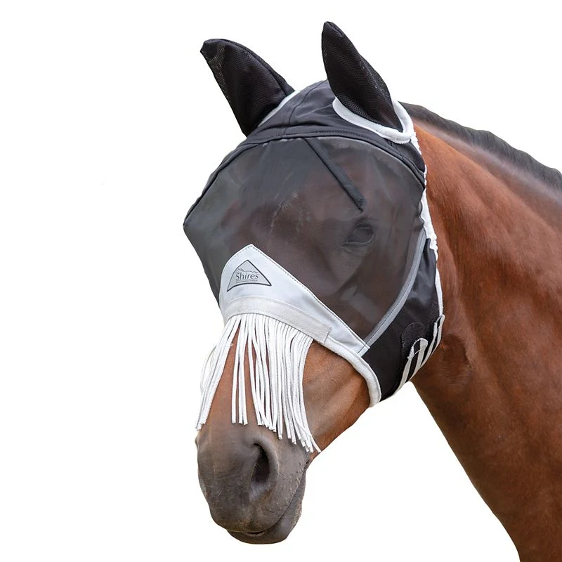 8034-shires-flyguard-pro-fine-mesh-fly-mask-with-ears-nose-fringe-1.webp Shires FlyGuard Pro Fine Mesh Fly Mask with Ears & Nose Fringe