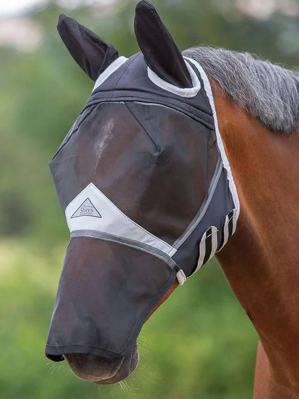 8490-shires-flyguard-pro-fine-mesh-fly-mask-with-ears-nose-1.webp Shires FlyGuard Pro Fine Mesh Fly Mask with Ears & Nose
