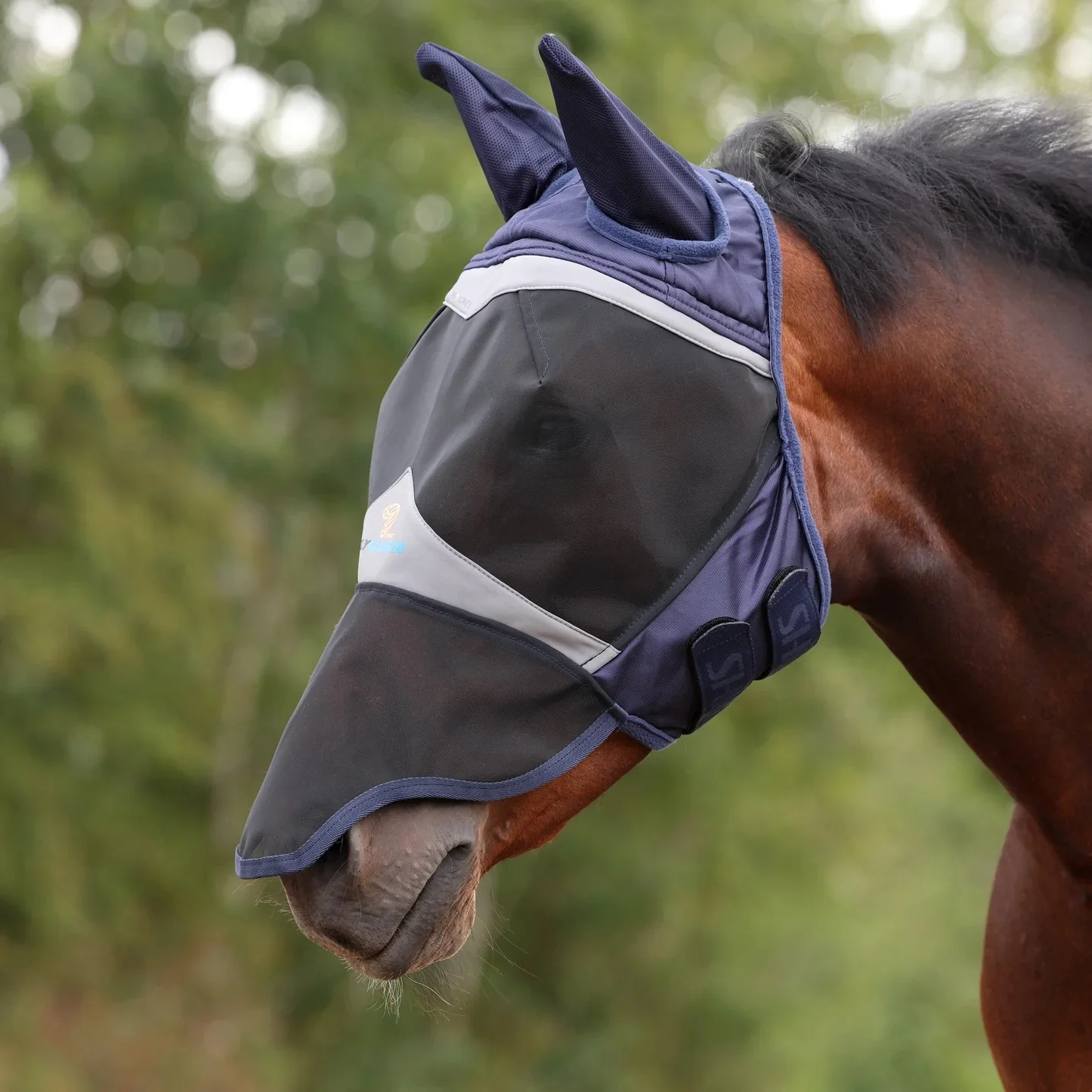 Shires FlyGuard Pro Fine Mesh Fly Mask with Ears & Nose